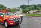 Bombeiros em Catalão são acionados para transbordamento no Bairro Monsenhor Sousa