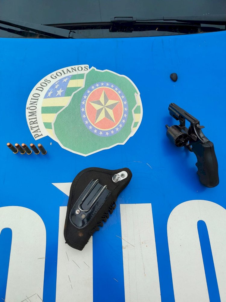 Polícia Militar apreende arma de fogo em Petrolina de Goiás
