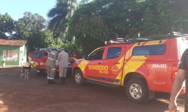 Bombeiros realizam buscas por pessoa desaparecida em São Francisco de Goiás