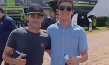 Grupo de amigos de Petrolina criam ideia de fazer com que o amigo fosse famoso, na maior feira do agro, em Rio verde.