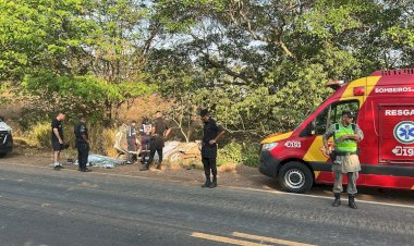 Bombeiros atenderam ocorrência na GO-080, Zona Rural de Goianésia, infelizmente vítima em óbito