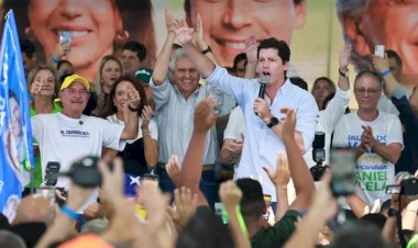 Base aliada reúne grande multidão em Rio Verde e Ronaldo Caiado acredita Vitória de Daniel no primeiro turno.