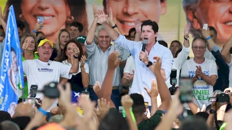 Base aliada reúne grande multidão em Rio Verde e Ronaldo Caiado acredita Vitória de Daniel no primeiro turno.