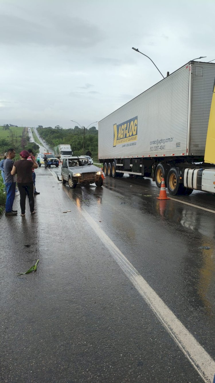 Acidente com vítima fatal na Go-080 em Petrolina de Goiás